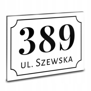 TABLICZKA na dom TABLICA Adresowa NUMER DOMU wz 95