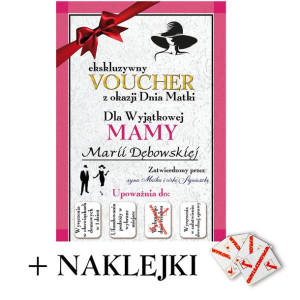 Voucher, kupon na Dzień Matki - oryginalny prezent personalizowany