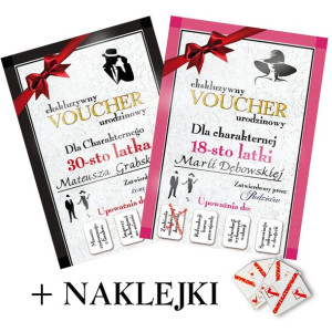 Voucher, kupon na urodziny - oryginalny prezent personalizowany