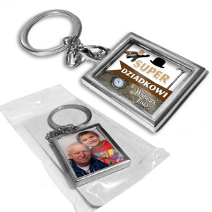 BRELOK metalowy DLA DZIADKA -Oryginalny prezent personalizowany na Dzień Dz