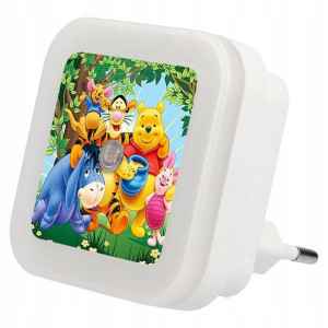 Nocna lampka do kontaktu LED Kubuś Puchatek Wzory