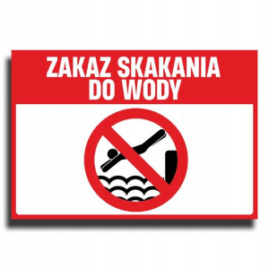 Tablica Informacyjno Ostrzegawcza na Basen,Plaże