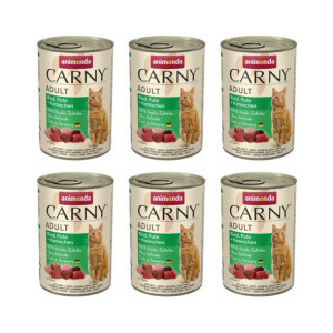 Pakiet Animonda Carny Wołowina, Indyk, Królik 6 x 400 g