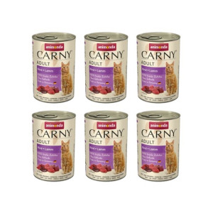 Pakiet Animonda Carny Wołowina z Jagnięciną 6 x 400 g