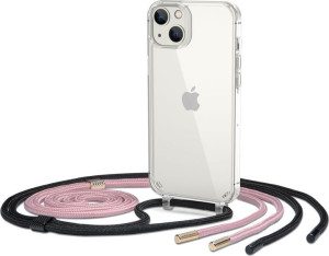 Etui Tech-Protect Flexair Chain Apple iPhone 14 Plus Black & Pink