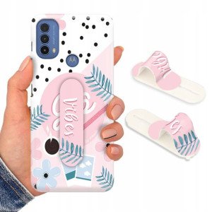 Etui + Uchwyt do MOTOROLA E40 Case Piękne Wzory