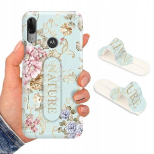 Etui + Uchwyt do MOTOROLA E6 PLUS Case Modne Wzory