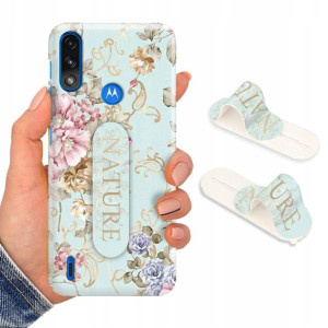 Etui + Uchwyt do MOTOROLA E7 POWER/E7i Modne Wzory