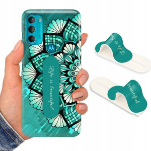 Etui + Uchwyt do MOTOROLA G71 5G Case Modne Wzory