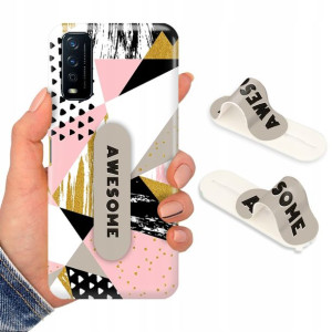 Etui + Uchwyt do VIVO Y21 2021 Obudowa Modne Wzory