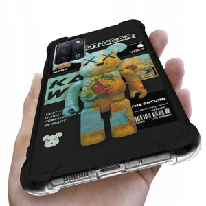 Etui Antishock do OPPO A55 5G Obudowa Misie Wzory