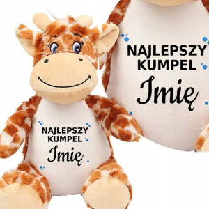 Miś Przytulanka Żyrafa TWOJE IMIĘ Piękne Top Wzory