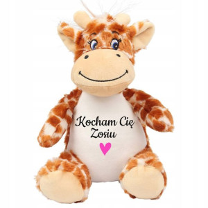 Przytulanka Miś Żyrafa Kocham Cię Twoje Imię