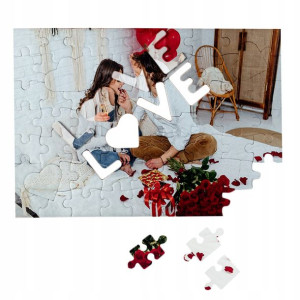 FOTO PUZZLE LOVE Własne Zdjęcie Na Walentynki