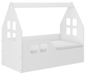 Łóżko dziecięce DOMEK 140x70 LEWY + materac