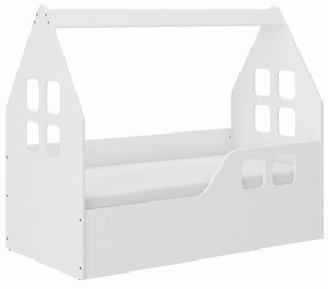 Łóżko dziecięce DOMEK 140x70 PRAWY + materac