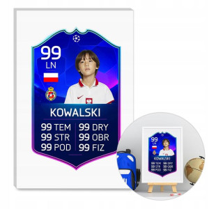 Karta zawodnika FIFA22 FUT na PCV PERSONALIZOWANA