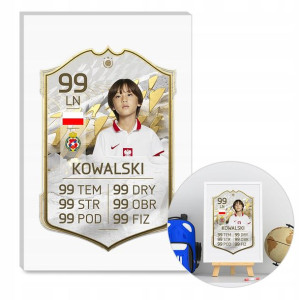 Spersonalizowana karta zawodnika FIFA22 FUT na PCV