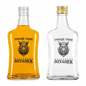 BUTELKA 200 ML Idealny Prezent Urodziny Twoje IMIĘ