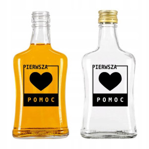 BUTELKA PIERSIÓWKA 200 ML Na Prezent Twoje IMIĘ