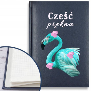 Notatnik Planer Ekoskóra Granat A5 Piękne Wzory