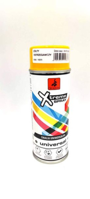 Dragon Emalia Uniwersalna W Aerozolu 400ml Żółty Ostrzegawczy Ral 1023