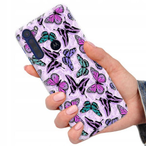 Etui do MOTOROLA ONE FUSION Motyle Butterfly Wzory