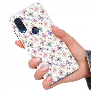 Etui do MOTOROLA P40 Case Motyle Butterfly Wzory