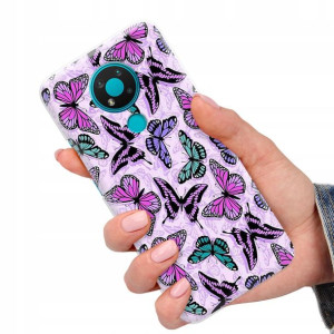 Etui do NOKIA 3.4 Case Motyle Butterfly Top Wzory
