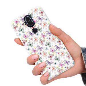 Etui do NOKIA 8.1/ X7 Case Motyle Butterfly Wzory