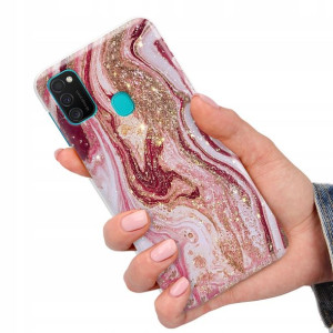 Etui do SAMSUNG M21 Obudowa Case Marmurki Wzory