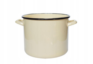 Garnek Emaliowany Elo-pol Kremowy 16 Cm 2,6 L