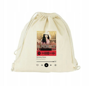 Plecak Worek EKO do SZKOŁY BEŻOWY QR Spotify 11