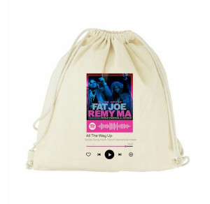 Plecak Worek EKO do SZKOŁY BEŻOWY QR Spotify 12