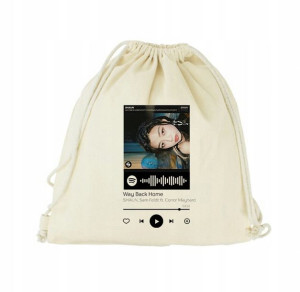 Plecak Worek EKO do SZKOŁY BEŻOWY QR Spotify 27