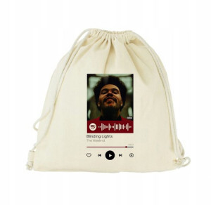 Plecak Worek EKO do SZKOŁY BEŻOWY QR Spotify 33