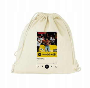 Plecak Worek EKO do SZKOŁY BEŻOWY QR Spotify 36