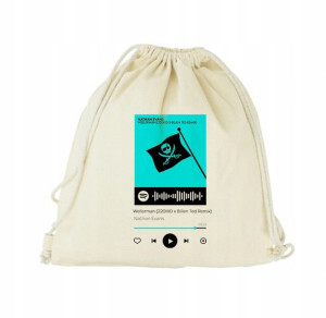 Plecak Worek EKO do SZKOŁY BEŻOWY QR Spotify 44