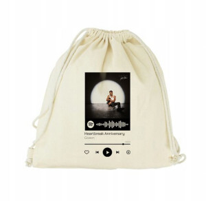Plecak Worek EKO do SZKOŁY BEŻOWY QR Spotify 47