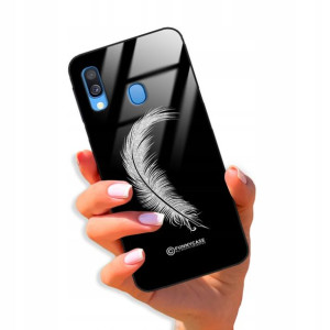Etui Glass BROKAT do SAMSUNG A40 Case Modne Wzory