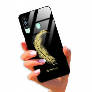 Etui Glass BROKAT do SAMSUNG M40 Case Modne Wzory