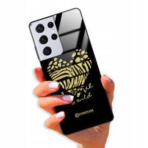 Etui Glass BROKAT do SAMSUNG S21 ULTRA 5G Top Wzór