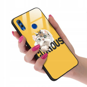 Etui GLASS do HUAWEI HONOR 10 LITE TEDDY Top Wzory