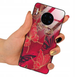 Etui Glass do HUAWEI MATE 30 Motyle Case Top Wzory