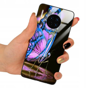 Etui Glass do HUAWEI MATE 30 PRO Motyle Case Wzory