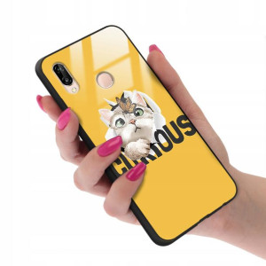 Etui GLASS do HUAWEI P20 LITE TEDDY Misie Wzory