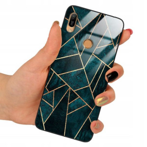 Etui GLASS do HUAWEI Y6 PRIME 2019 Marmurki Wzory