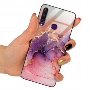 Etui GLASS do HUAWEI Y6P Obudowa Marmurki Wzory
