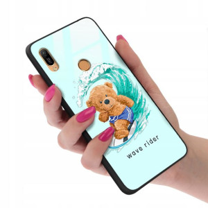 Etui GLASS do HUAWEI Y6S Case TEDDY Misie Wzory