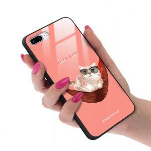 Etui GLASS do IPHONE 7/8 PLUS TEDDY Misie Wzory